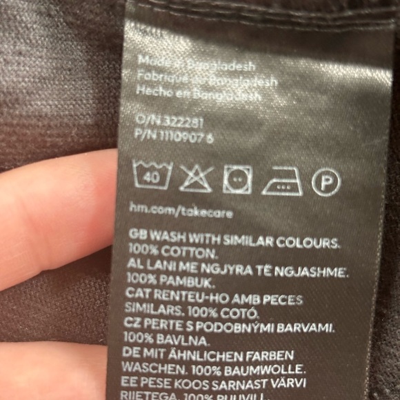 H&M Black Utility Shacket Classic Design - Picture 8 of 9